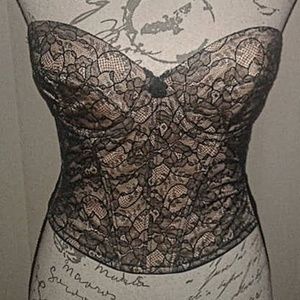 Oscar De La Renta Lace Low-back strapless Bra 34B